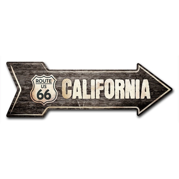 California 66 3 Arrow Decal Funny Home Decor 24in Wide